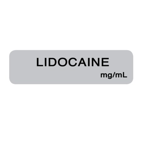 Nevs Lidocaine Strength_mg/ml 1/2" x 1-1/2" Gray w/Black SANTW-0085